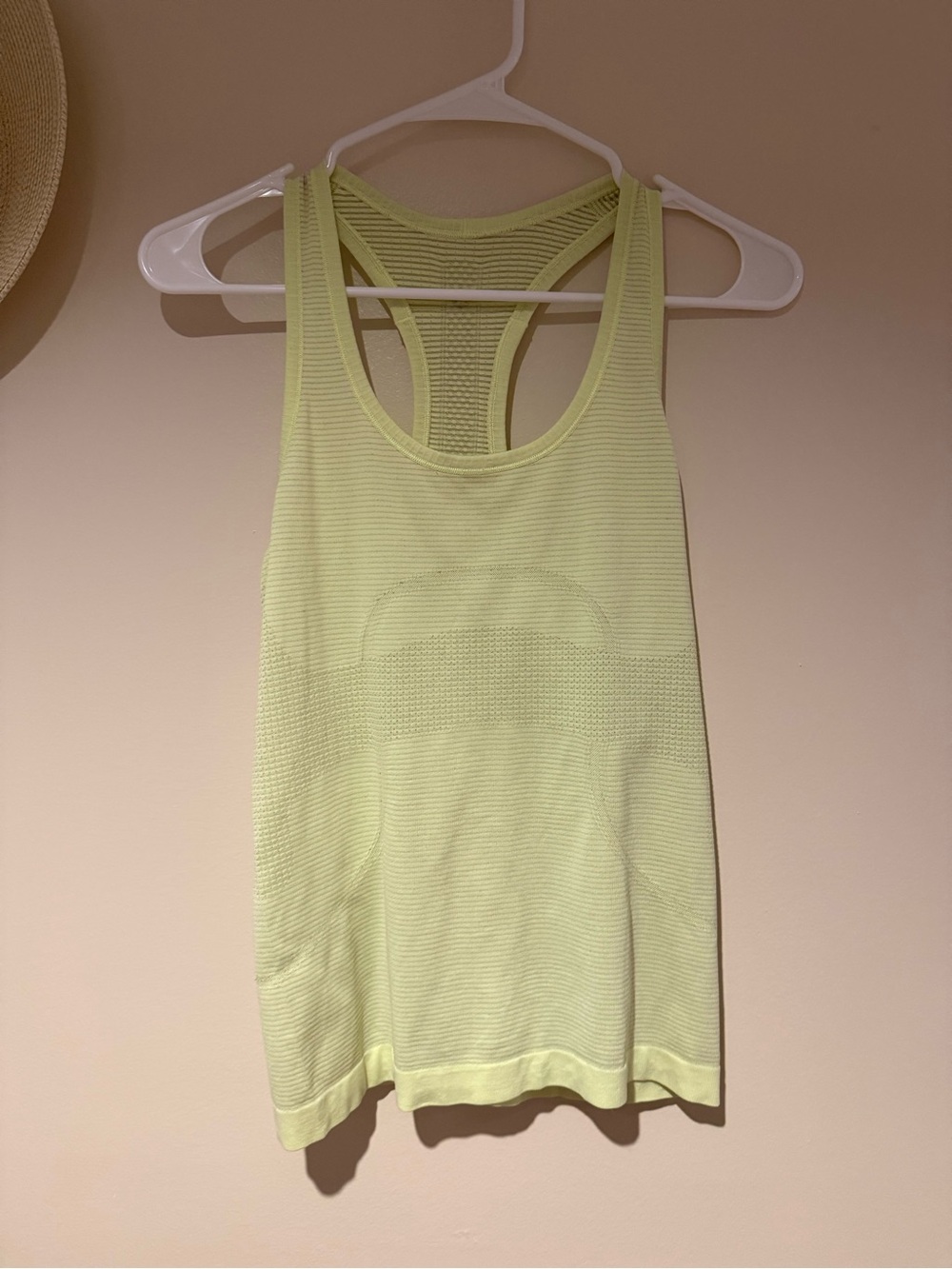 Lululemon Light Yellow Racerback Tank Top - Brand
